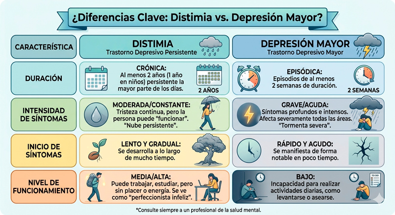 Distimia: qué es, síntomas y cómo tratar la tristeza constante Distimia vs depresión